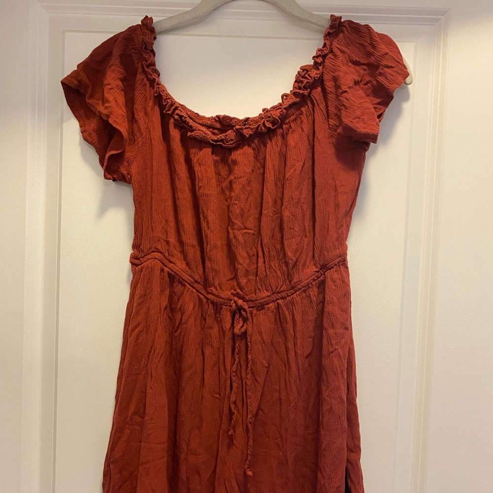 Red mini sundress
